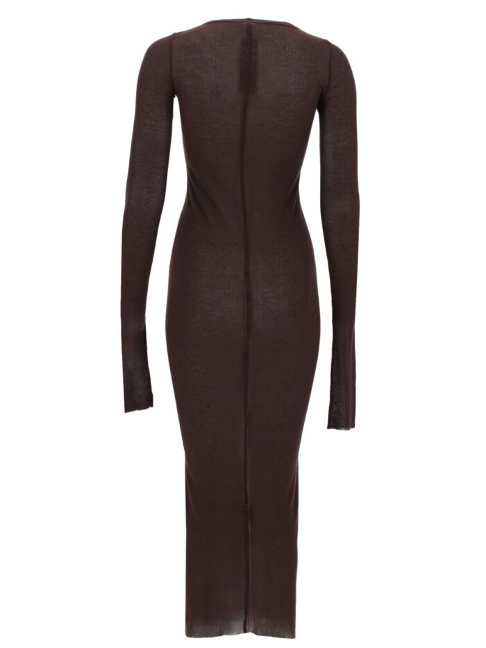 Rick Owens Long-sleeved Midi Dress