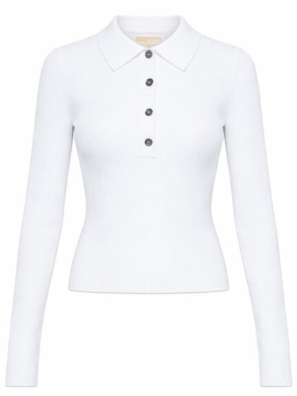 Michael By Michael Kors Long-sleeved Polo Shirt