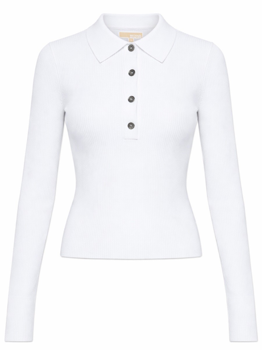 Michael By Michael Kors Long-sleeved Polo Shirt