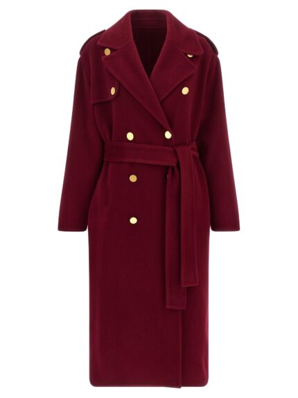 Alberta Ferretti Long Wool Coat