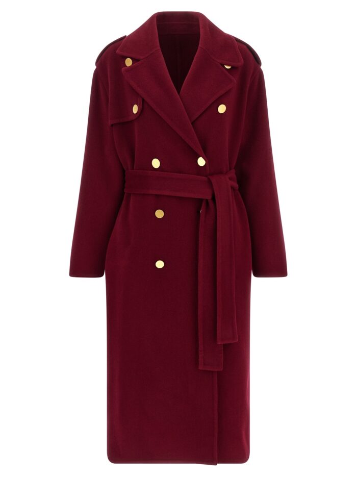 alberta ferretti long wool coat Alberta Ferretti Long Wool Coat