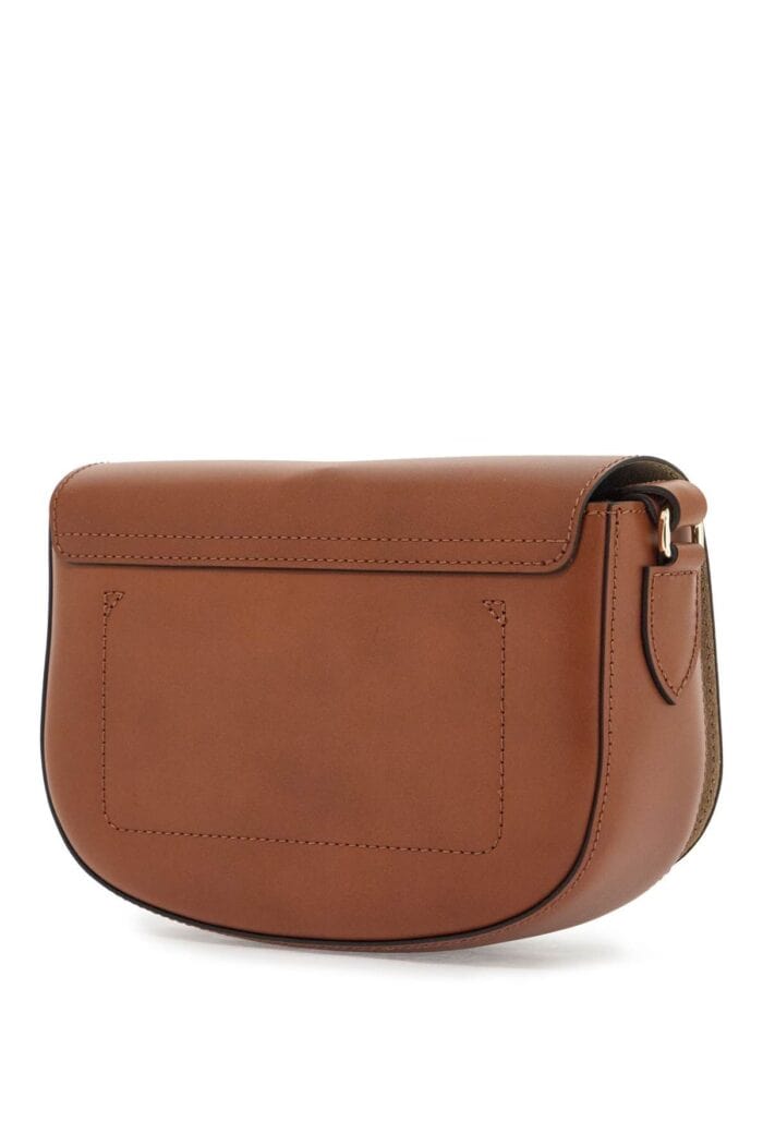 LONGCHAMP Cognac Leather Crossbody Bag Epure Timeless