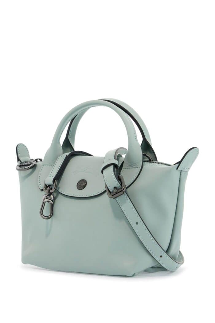 LONGCHAMP Light Green Leather Handbag Le Pliage Xtra With Zip And Handles