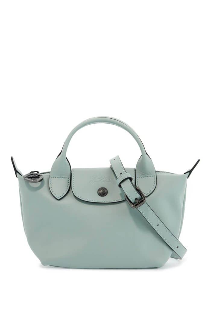 LONGCHAMP Light Green Leather Handbag Le Pliage Xtra With Zip And Handles