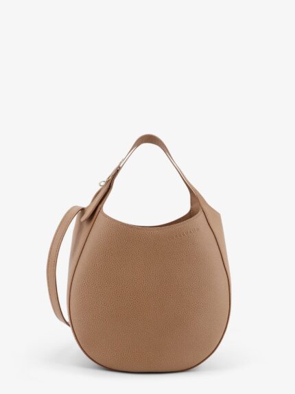 LONGCHAMP PARIS Le Foulonné Leather Shoulder Bag