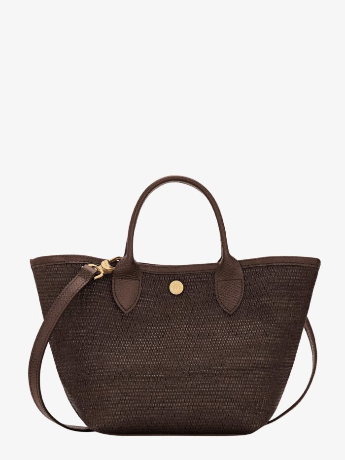 LONGCHAMP PARIS Le Panier Pliage XS Raffia And Leather Crossbody Bag
