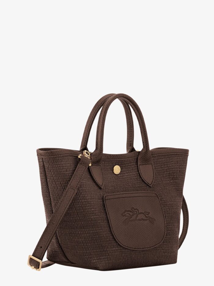 LONGCHAMP PARIS Le Panier Pliage XS Raffia And Leather Crossbody Bag