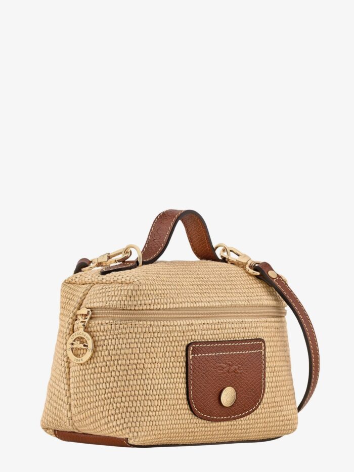 LONGCHAMP PARIS Le Panier Pliage XS Raffia Shoulder Bag