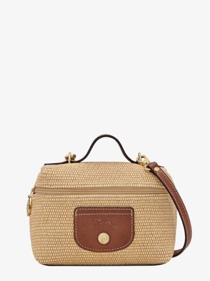 LONGCHAMP PARIS Le Panier Pliage XS Raffia Shoulder Bag
