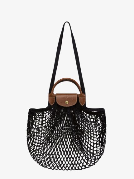 LONGCHAMP PARIS Le Pliage Filet L Mesh And Leather Shoulder Bag