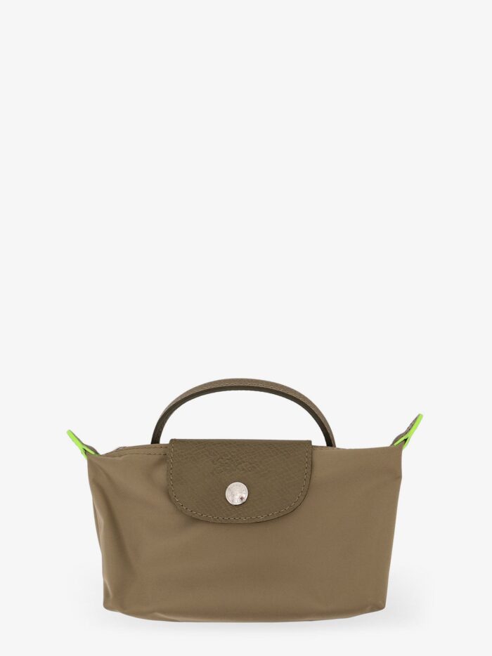 LONGCHAMP PARIS Le Pliage Nylon Handbag With Leather Inserts