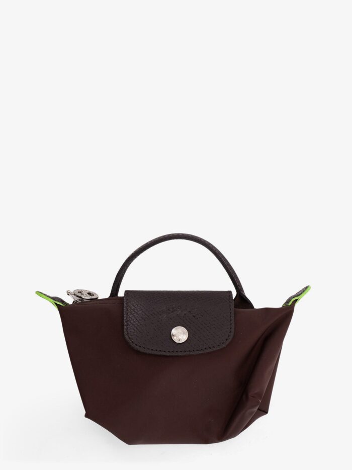 LONGCHAMP PARIS Le Pliage Nylon Handbag With Leather Inserts