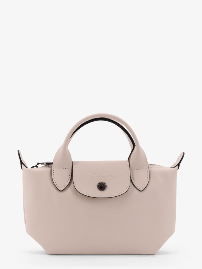 longchamp paris le pliage xtra leather handbag with engraved logo LONGCHAMP PARIS Le Pliage Xtra Leather Handbag With Engraved Logo