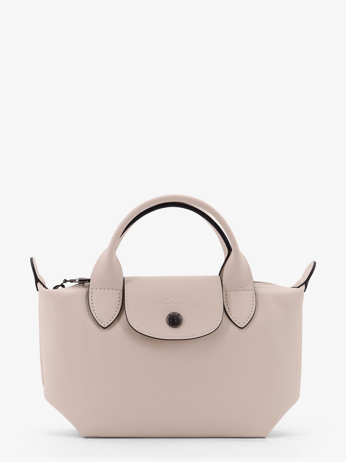 LONGCHAMP PARIS Le Pliage Xtra Leather Handbag With Engraved Logo