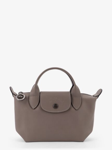LONGCHAMP PARIS Le Pliage Xtra Leather Shoulder Bag With Engraved Logo