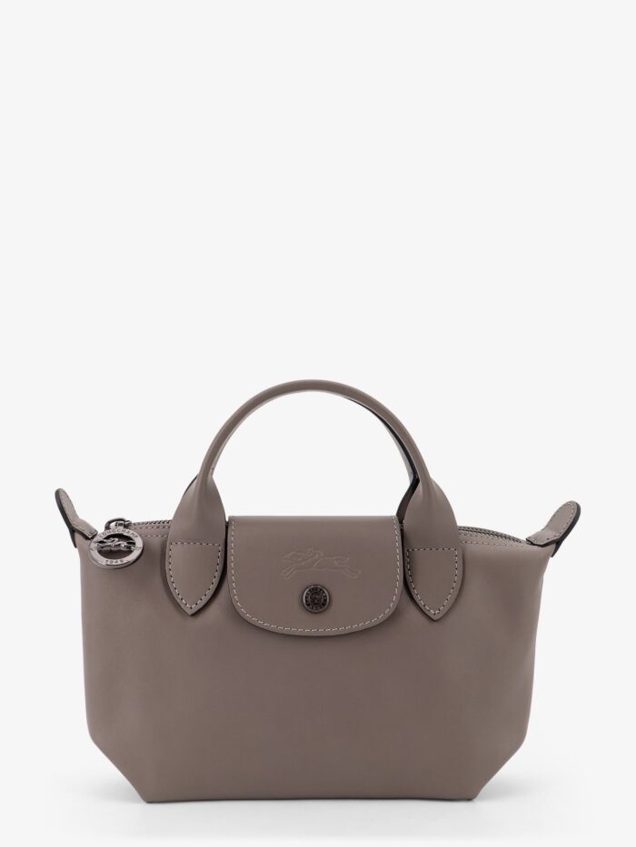 LONGCHAMP PARIS Le Pliage Xtra Leather Shoulder Bag With Engraved Logo