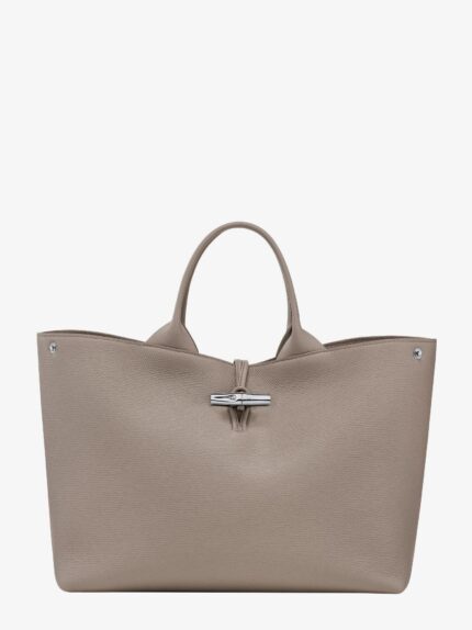 LONGCHAMP PARIS Le Roseau Leather Handbag