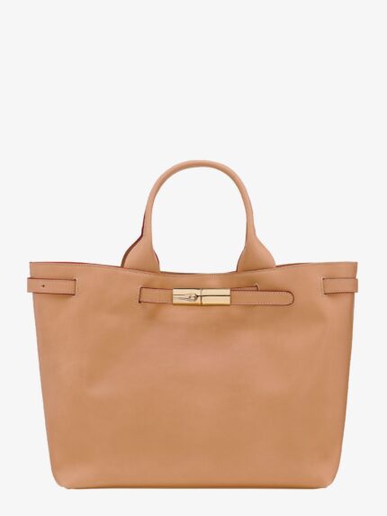 LONGCHAMP PARIS Le Roseau Leather Handbag