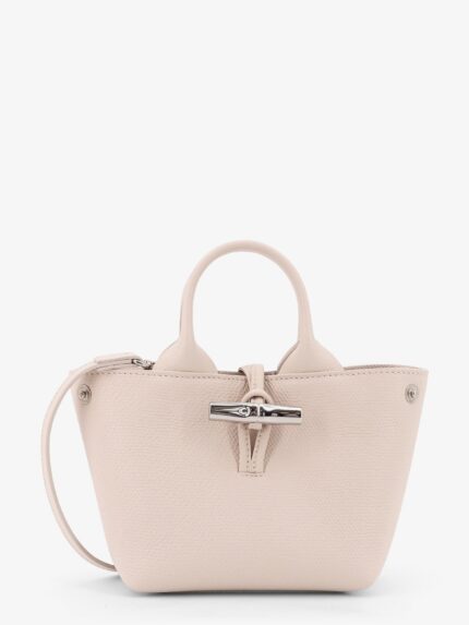 LONGCHAMP PARIS Le Roseau Leather Shoulder Bag