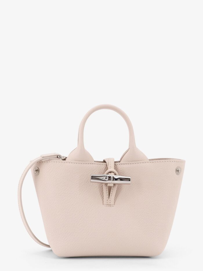 LONGCHAMP PARIS Le Roseau Leather Shoulder Bag