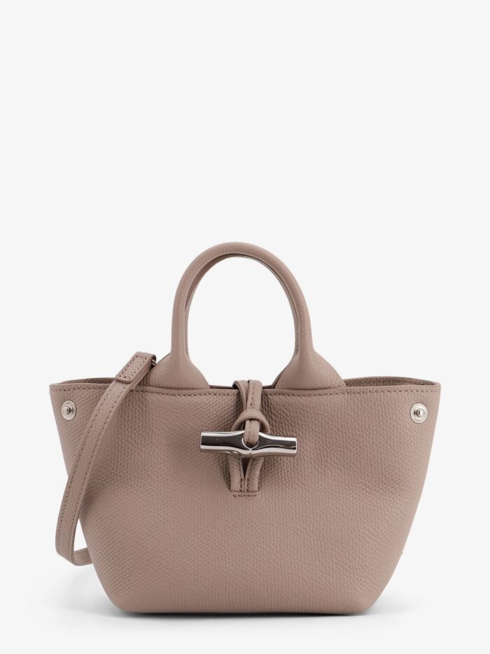 LONGCHAMP PARIS Le Roseau Leather Shoulder Bag