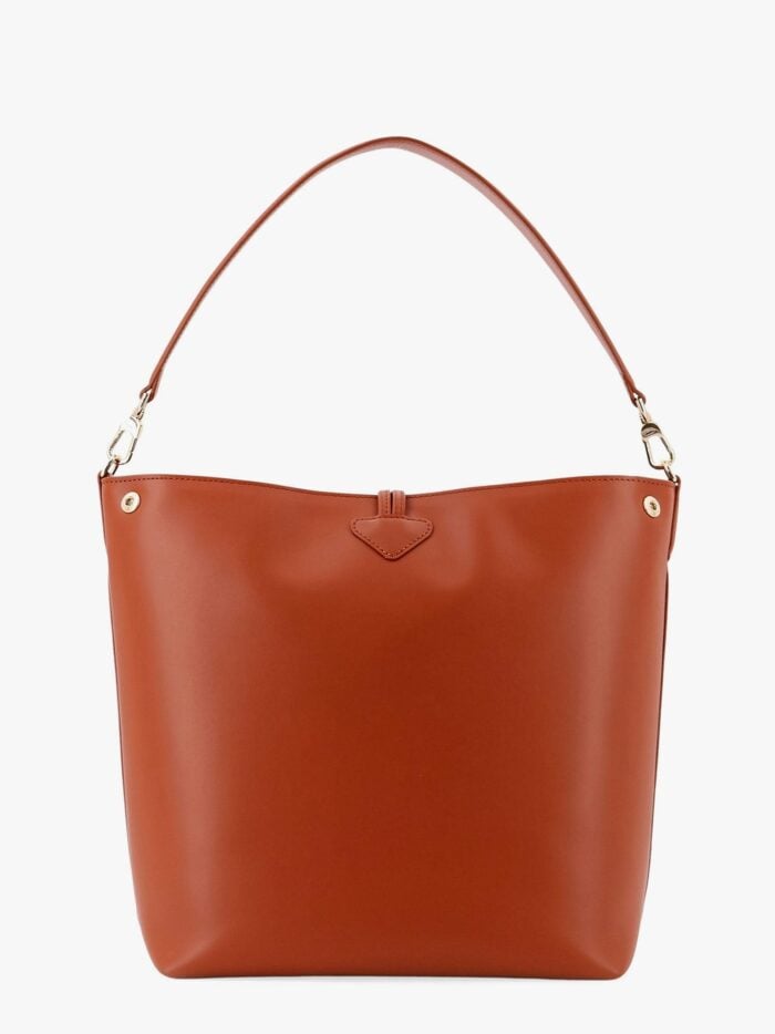 LONGCHAMP PARIS Le Roseau M Leather Bucket Bag With Bamboo Hook