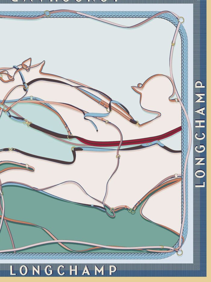 LONGCHAMP PARIS Silk Foulard