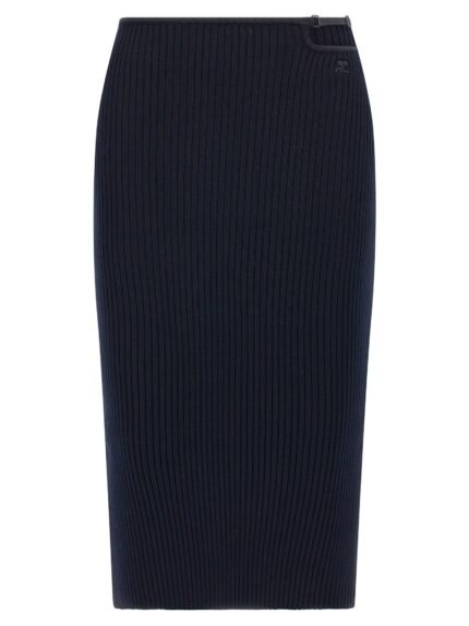COURREGES 'Loop Rib Knit' Skirt