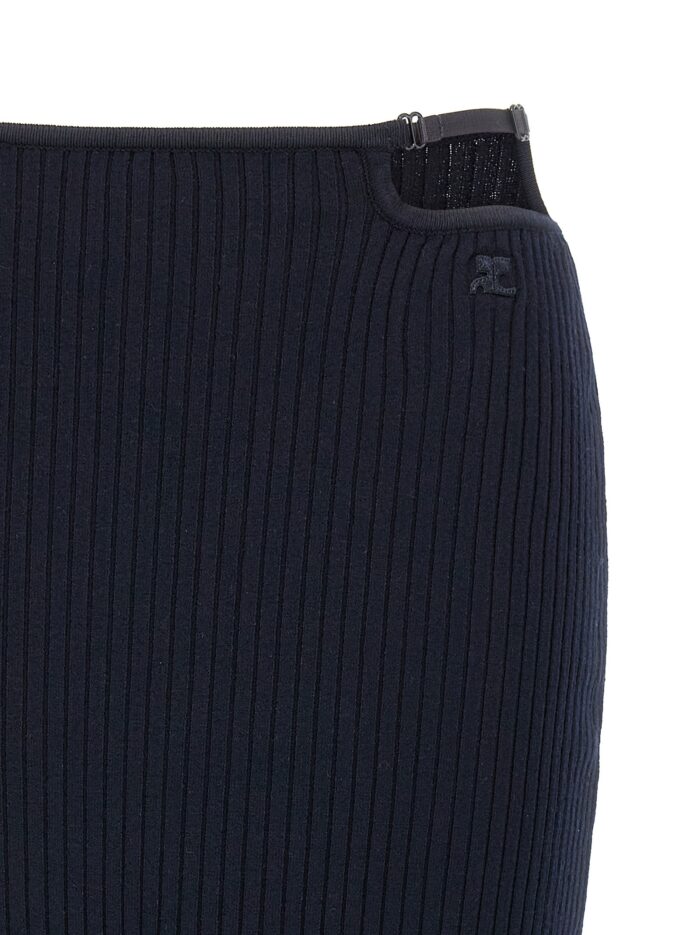 COURREGES 'Loop Rib Knit' Skirt