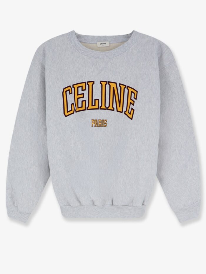 celine loose fit cotton sweatshirt Celine Loose Fit Cotton Sweatshirt
