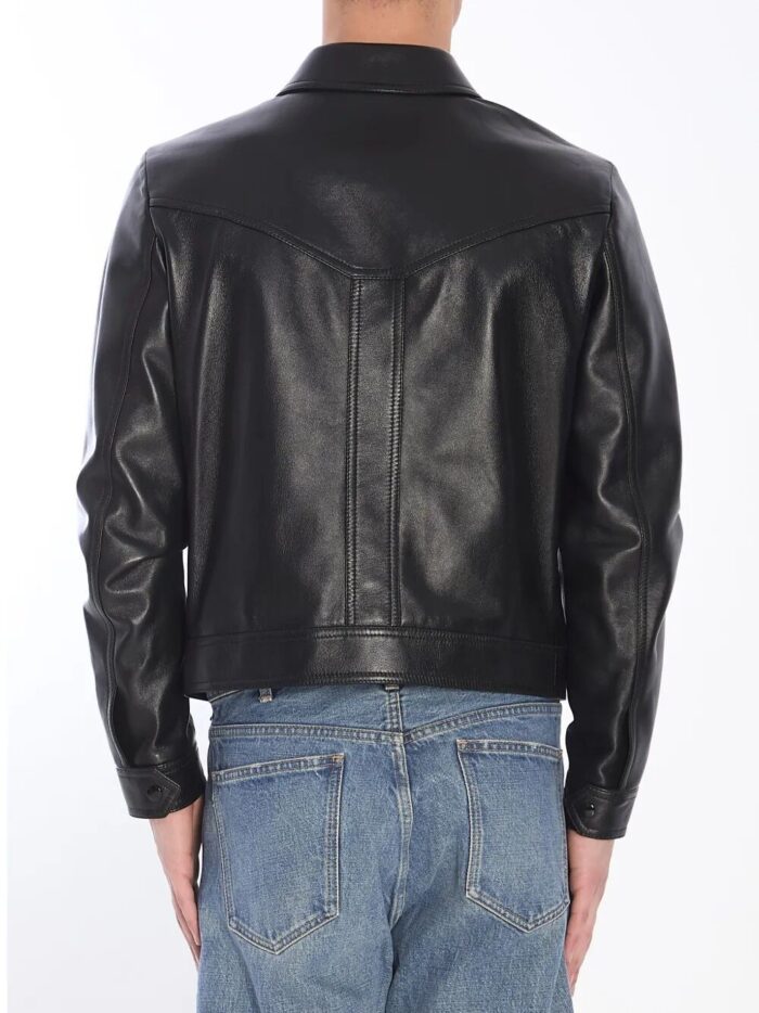 Celine Loose Fit Leather Jacket