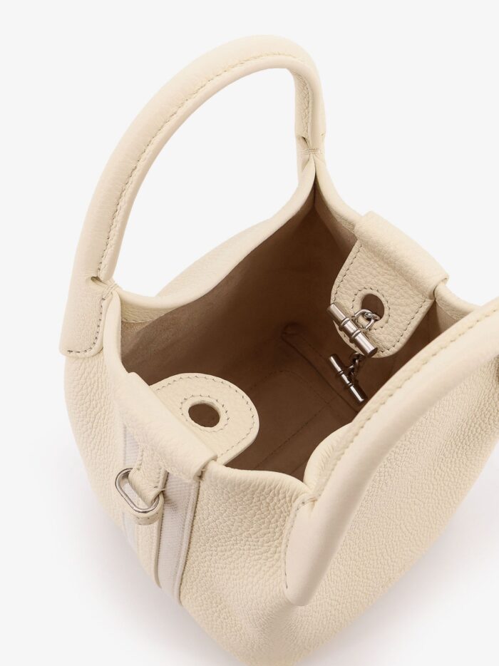 LORO PIANA Bale Micro Leather Bucket Bag