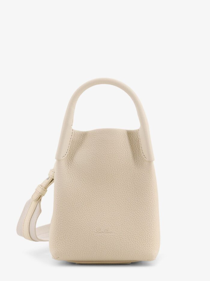 LORO PIANA Bale Micro Leather Bucket Bag