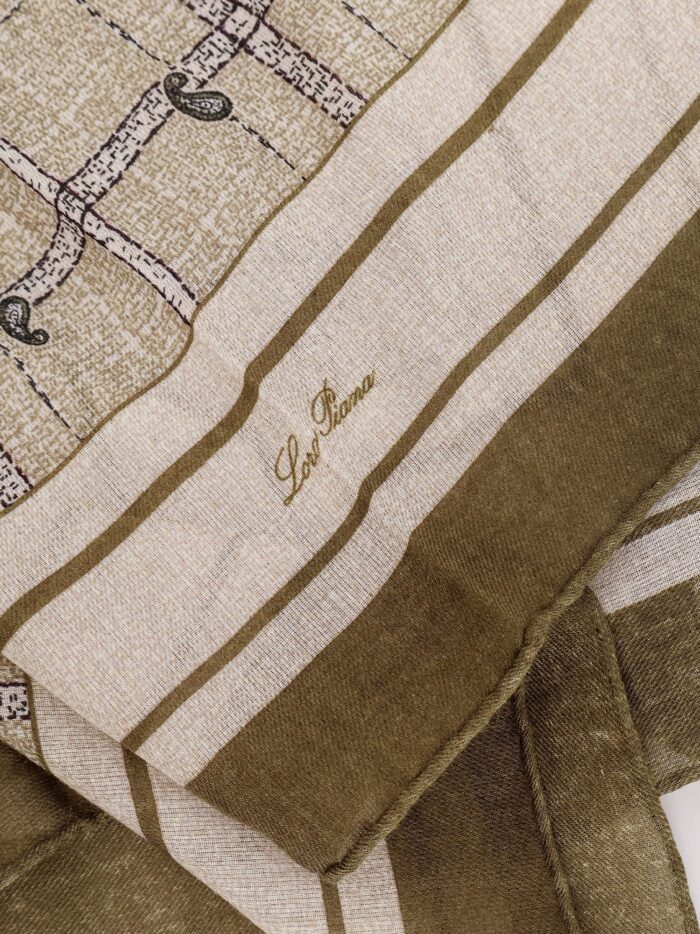 LORO PIANA Boteh Cashmere And Silk Foulard