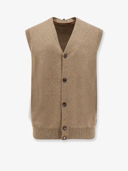LORO PIANA Cashmere Sleeveless Cardigan