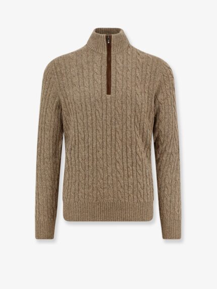LORO PIANA Cashmere Sweater With Rib Knit