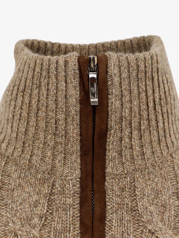 LORO PIANA Cashmere Sweater With Rib Knit