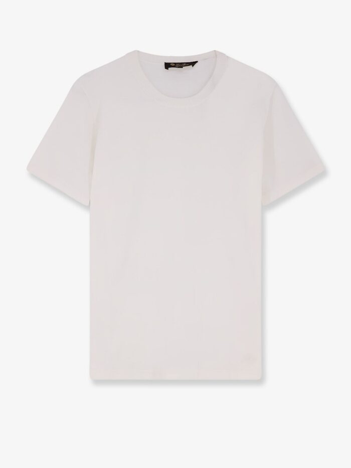 loro piana cotton sweater with ribbed profiles LORO PIANA Cotton Sweater With Ribbed Profiles