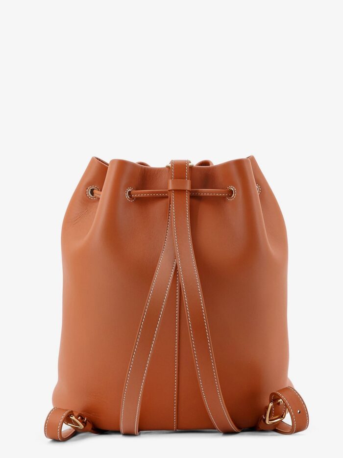 LORO PIANA Extra Drawstring L27 Leather Backpack