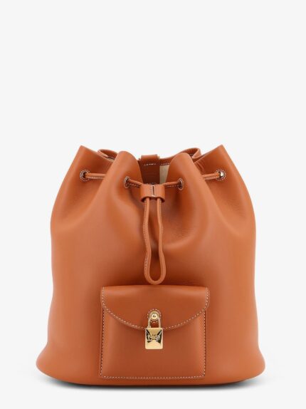 LORO PIANA Extra Drawstring L27 Leather Backpack