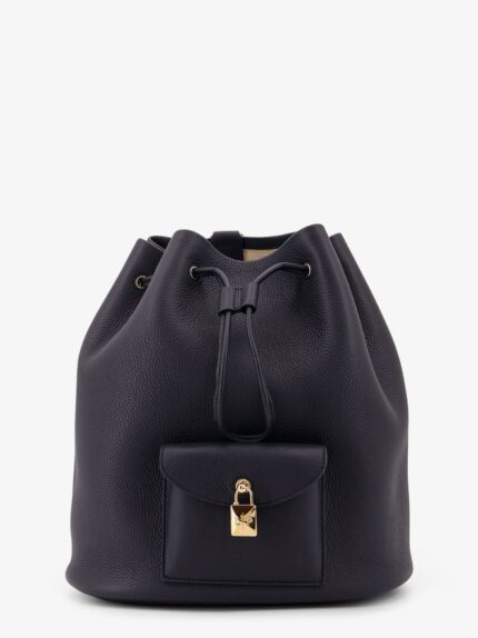 LORO PIANA Extra Drawstring L27 Leather Backpack