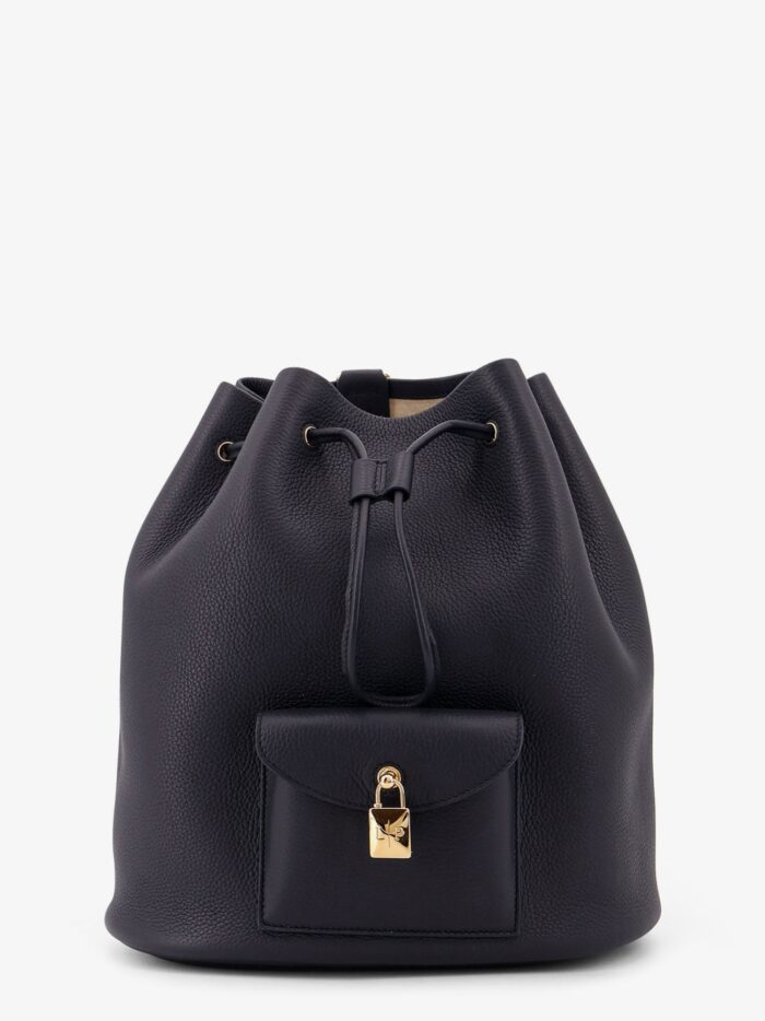 LORO PIANA Extra Drawstring L27 Leather Backpack