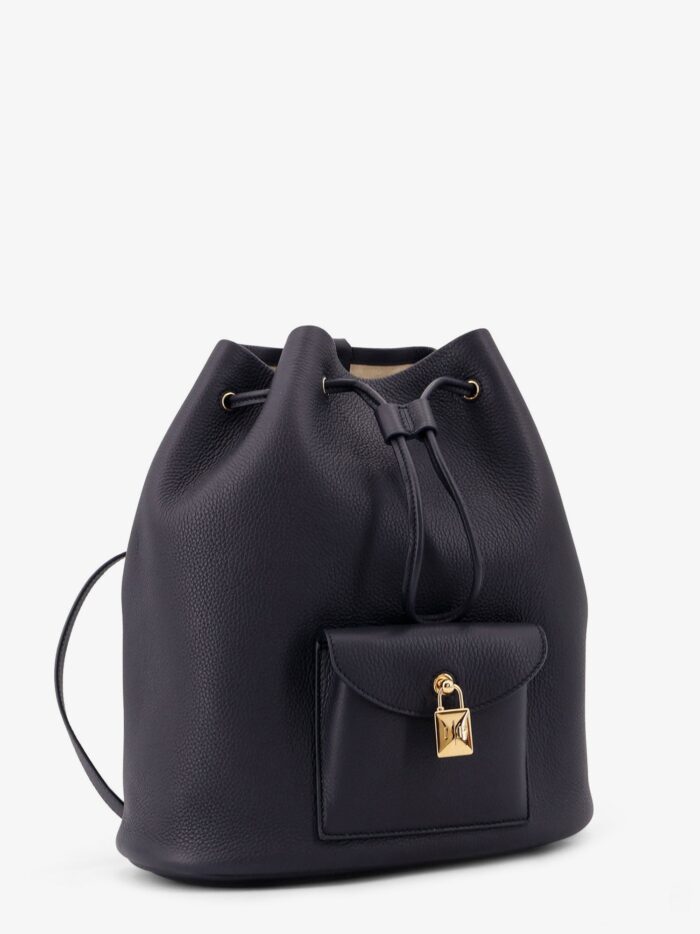 LORO PIANA Extra Drawstring L27 Leather Backpack