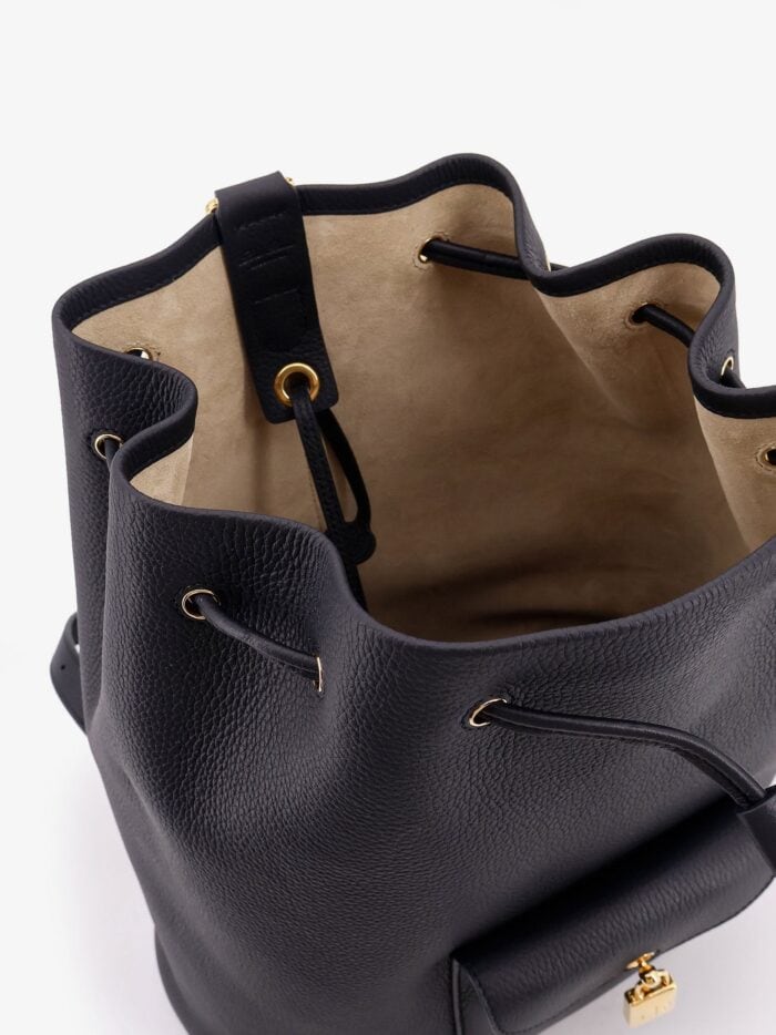 LORO PIANA Extra Drawstring L27 Leather Backpack