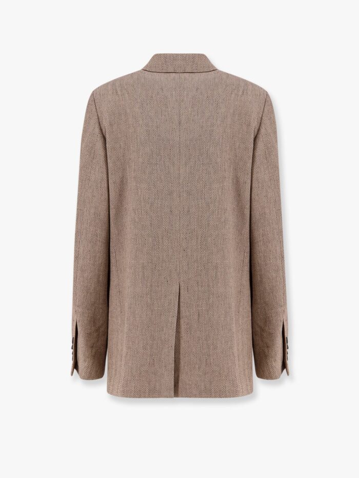 LORO PIANA Genny Linen Blazer With Silk Lining
