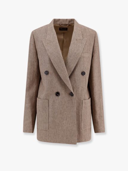 LORO PIANA Genny Linen Blazer With Silk Lining