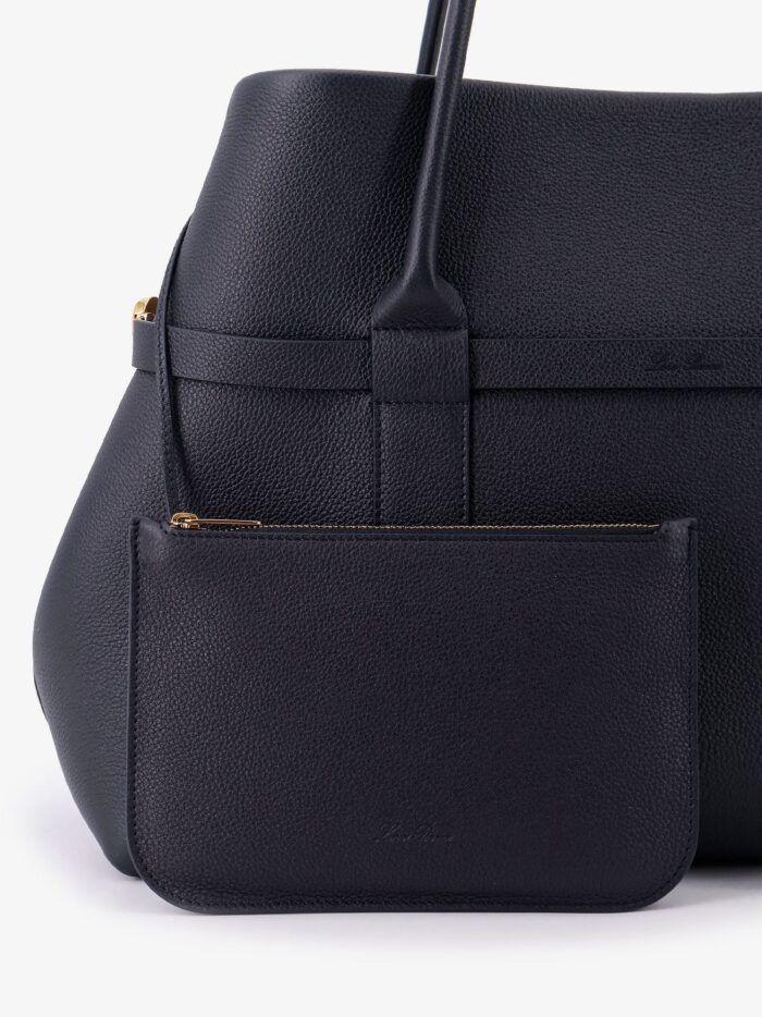 LORO PIANA Ghiera Shopper Large Leather Shopping Bag