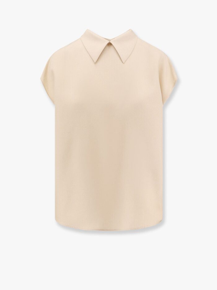 LORO PIANA Janice Silk Shirt With Buttons On The Back