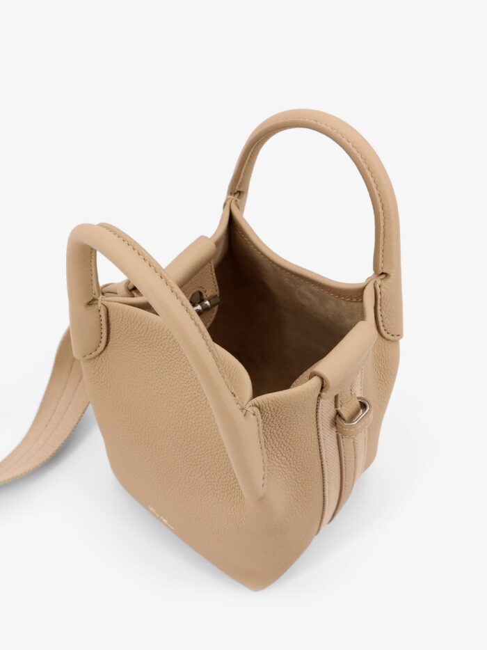 LORO PIANA Micro Bale Leather Bucket Bag