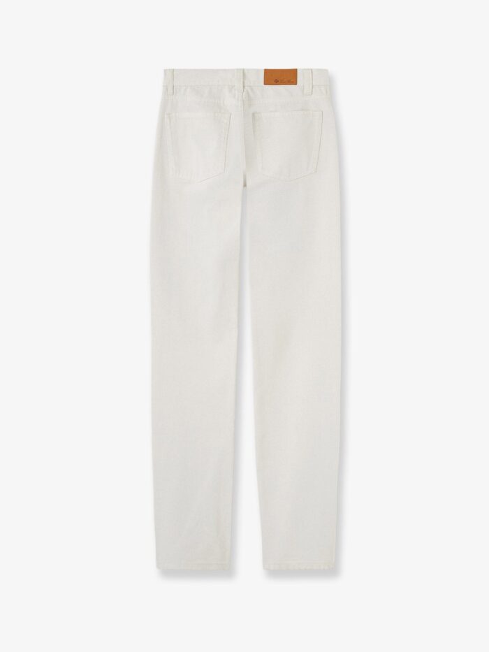 LORO PIANA Sade White Denim Trousers